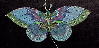 blauer Schmetterling [(BxH)  155 x 70 mm]