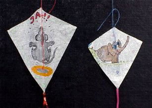 Geschenkpapier [(BxH) 65 x 75 mm  und  50 x 55 mm)